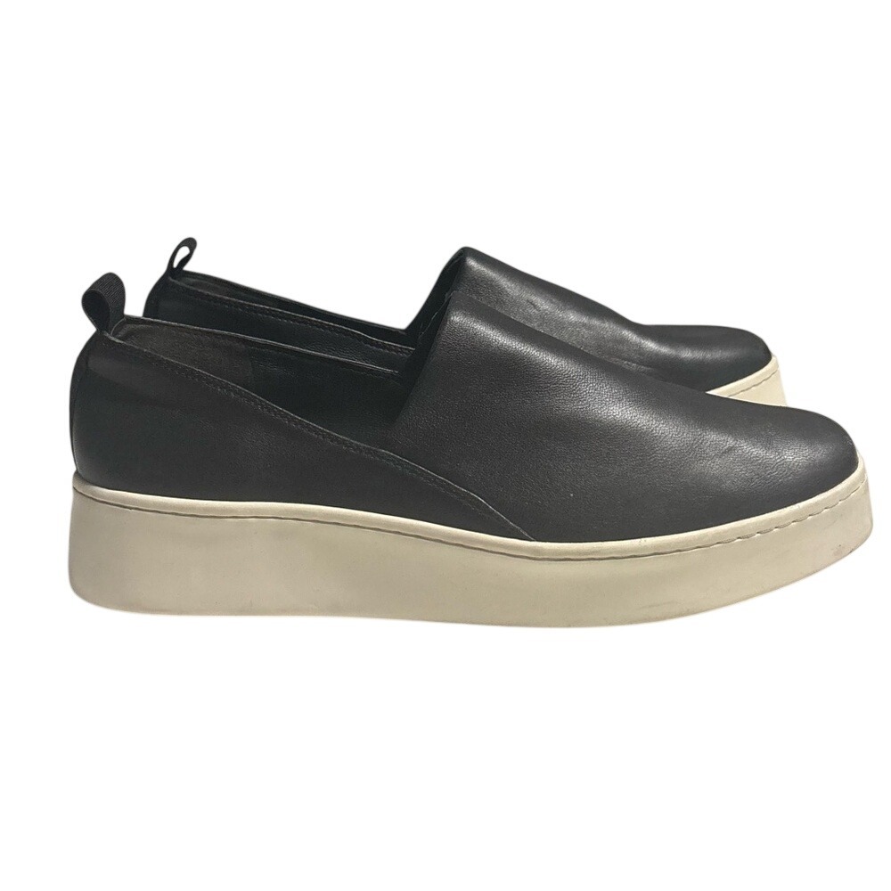 Vince Saxon Black Slip-on Platform Sneakers Shoes Size‎ 8 M Casual Minimalist
